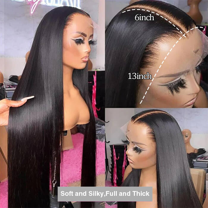 HOLIDAY SALE LONG STRAIGHT WIG LACE FRONTAL WIG