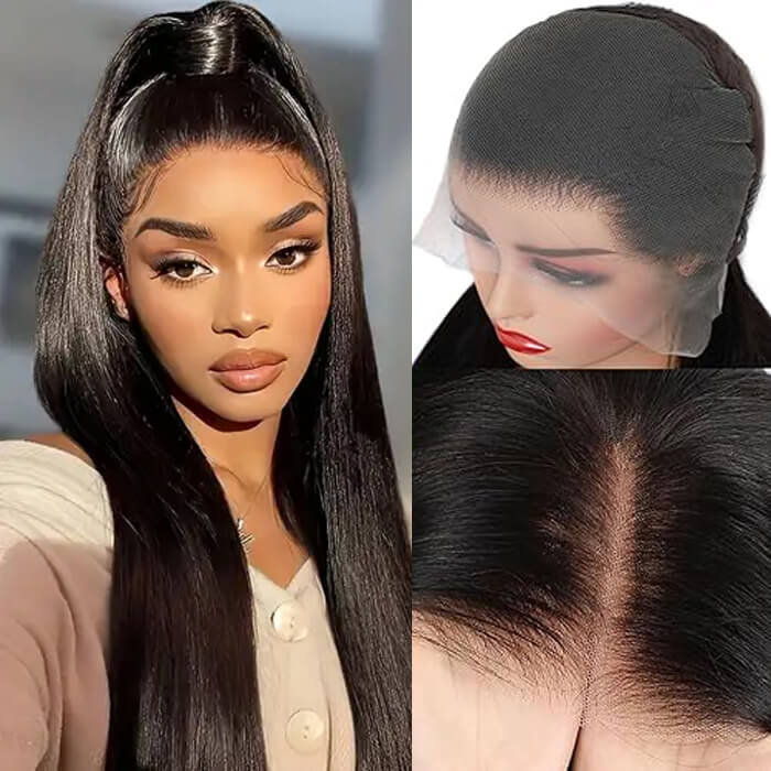HOLIDAY SALE LONG STRAIGHT WIG LACE FRONTAL WIG