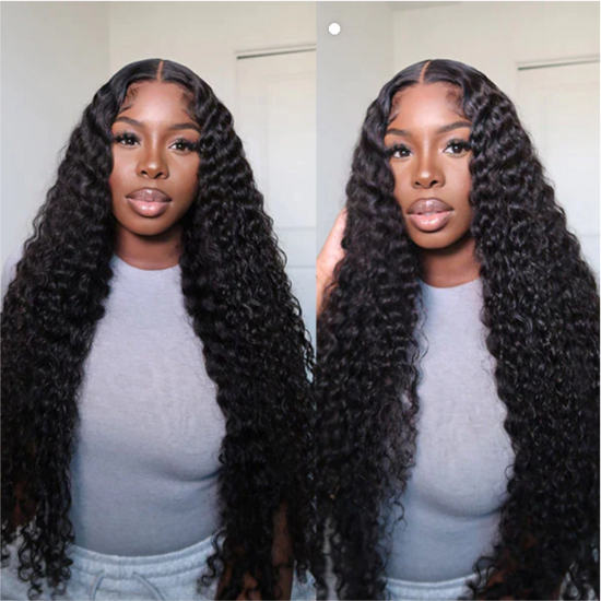 HIHAIR® DEEP WAVE LACE FRONTAL WIG - 100% HUMAN VIRGIN HAIR