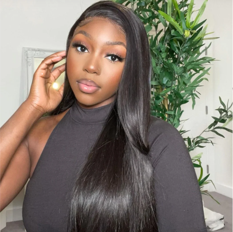 HIHAIR® STRAIGHT LACE FRONTAL WIG - 100% HUMAN VIRGIN HAIR
