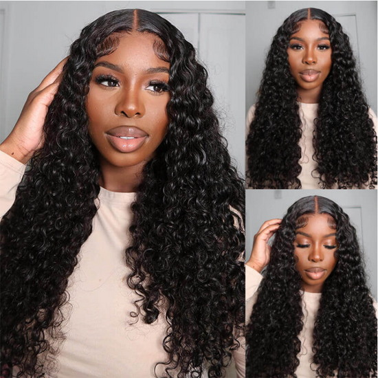 HIHAIR® JERRY CURLY LACE FRONTAL WIG - 100% HUMAN VIRGIN HAIR