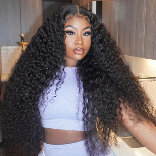 HIHAIR® HD LACE FRONTAL 13*4 DEEP WAVE WIG - 100% HUMAN VIRGIN HAIR