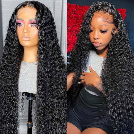 HIHAIR® HD LACE FRONTAL 13*4 WATER WAVE WIG - 100% HUMAN VIRGIN HAIR