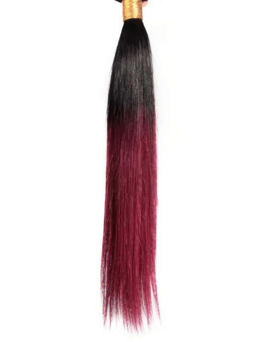 HIHAIR DARK ROOT BURGUNDY 1B/530 STRAIGHT BUNDLE DEAL