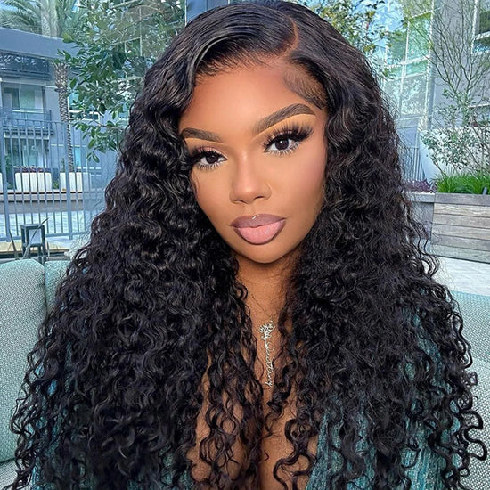 HIHAIR® HD LACE FRONTAL 13*4 WATER WAVE WIG - 100% HUMAN VIRGIN HAIR