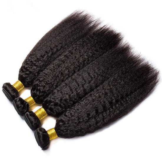 HIHAIR® KINKY STRAIGHT HAIR BUNDLE - 100% HUMAN VIRGIN HAIR