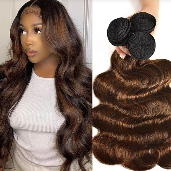 HIHAIR® FB30 BALAYAGE BRAZILIAN BODY WAVE HAIR BUNDLE - 100% HUMAN VIRGIN HAIR