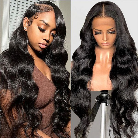 HIHAIR BODY WAVE 13 4 13 6 LACE FRONTAL WIG 100 HUMAN VIRGIN HAIR