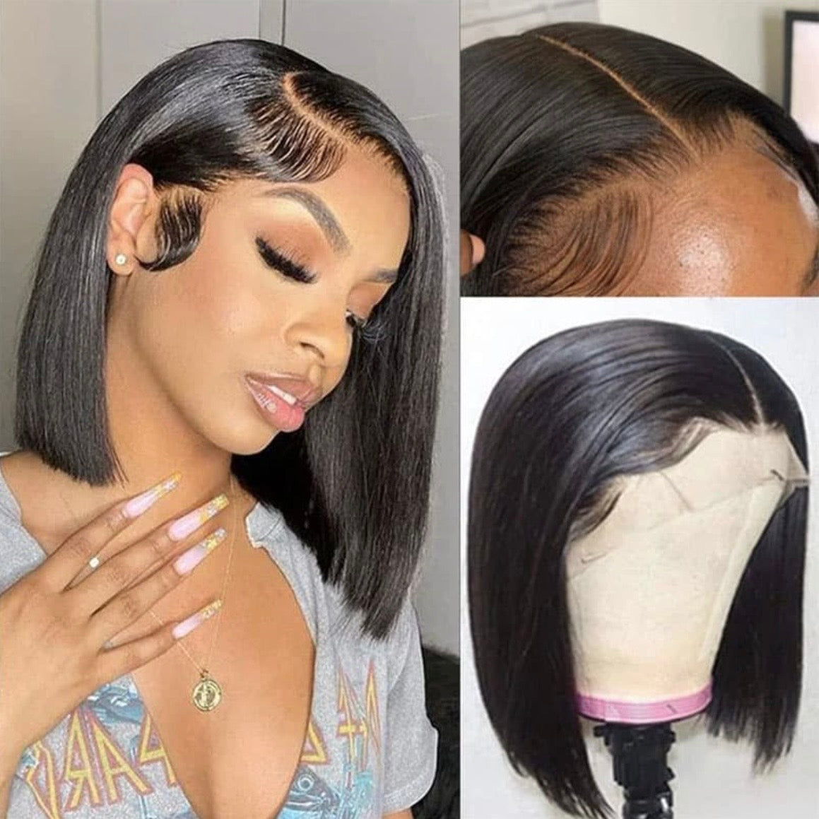 HIHAIR® BOB WIG 13*4 LACE FRONTAL - 100% HUMAN VIRGIN HAIR