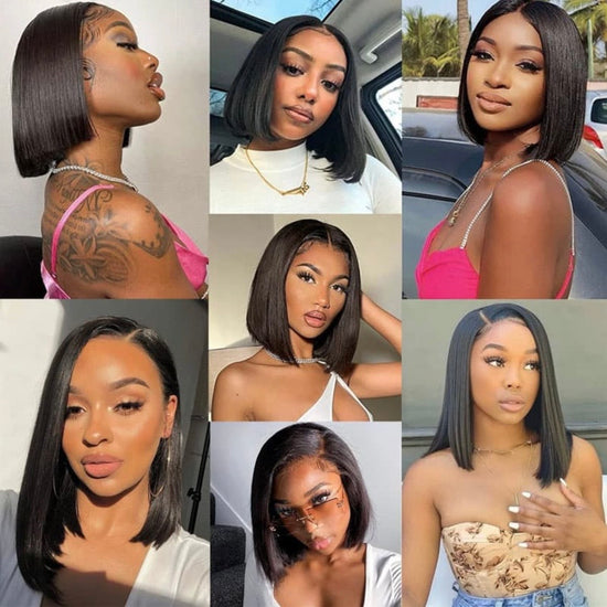 HIHAIR® BOB WIG 13*4 LACE FRONTAL - 100% HUMAN VIRGIN HAIR