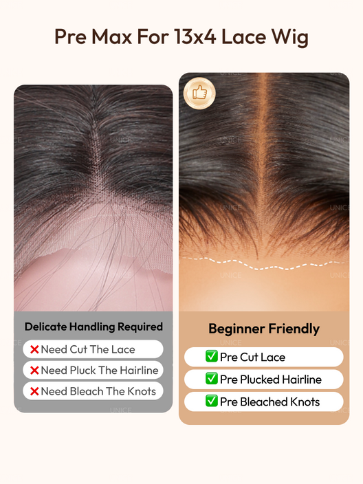 HIHAIR® HD LACE FRONTAL 13*4 BODY WAVE WIG - 100% HUMAN VIRGIN HAIR