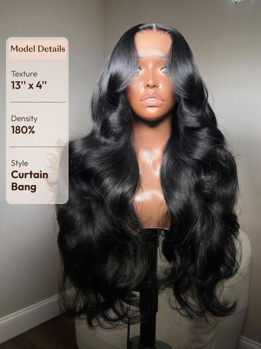 HIHAIR® HD LACE FRONTAL 13*4 BODY WAVE WIG - 100% HUMAN VIRGIN HAIR