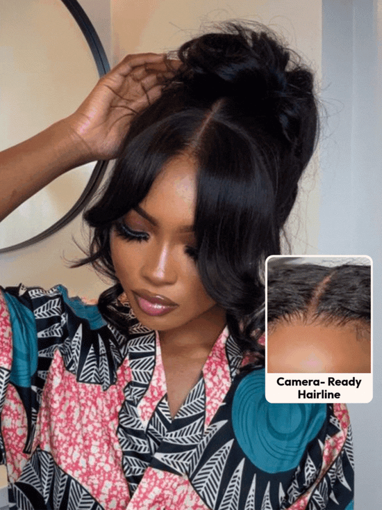 HIHAIR® HD LACE FRONTAL 13*4 BODY WAVE WIG - 100% HUMAN VIRGIN HAIR