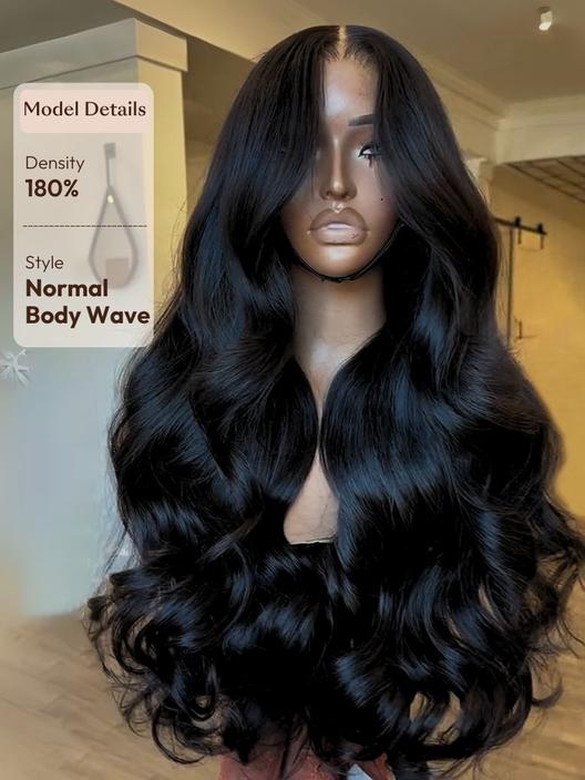 HIHAIR® HD LACE FRONTAL 13*4 BODY WAVE WIG - 100% HUMAN VIRGIN HAIR