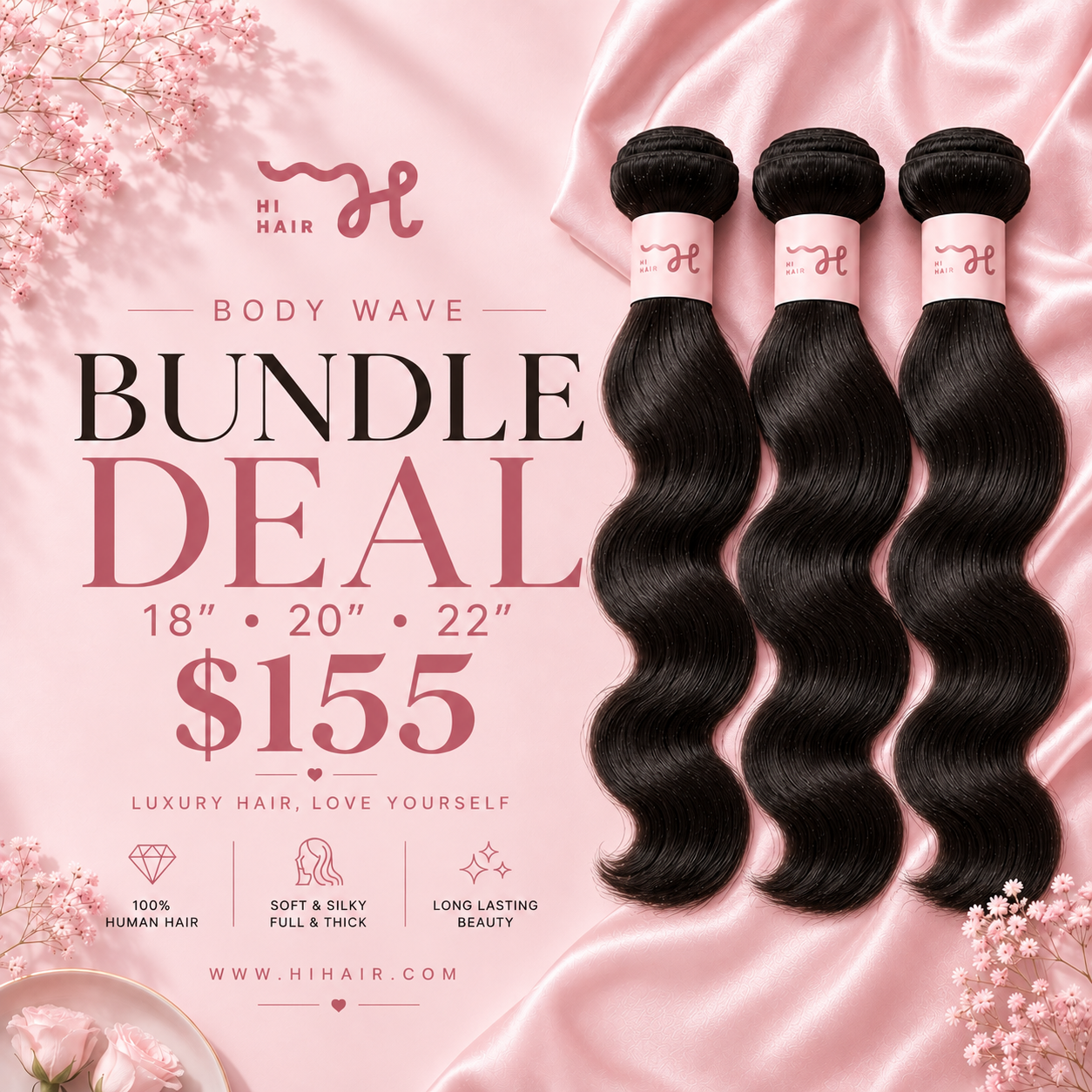 September Bundle Deal - Body Wave 18 20 22