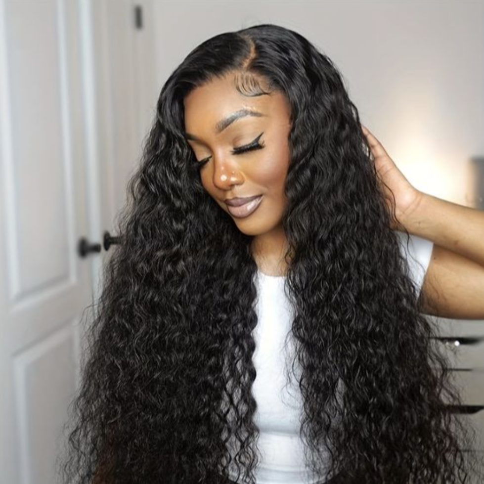 HIHAIR® GLUELESS 7*5 DEEP WAVE PREMIUM 180D LACE WIG - 100% HUMAN VIRGIN HAIR