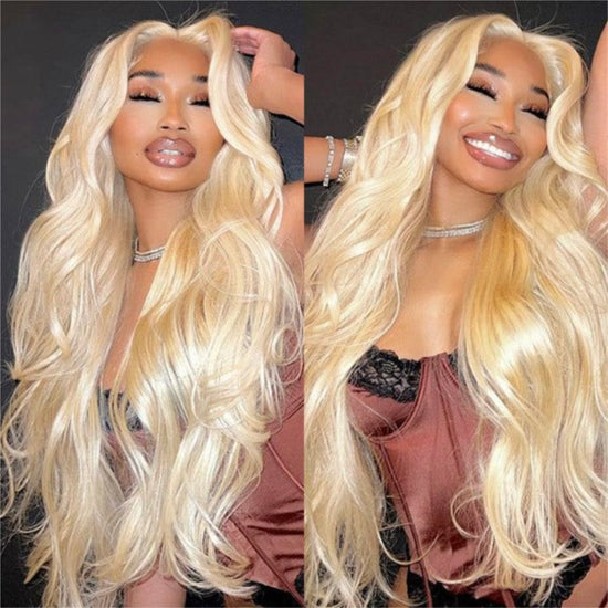 HIHAIR® BLONDE BODY WAVE LACE FRONTAL WIG - 100% HUMAN VIRGIN HAIR