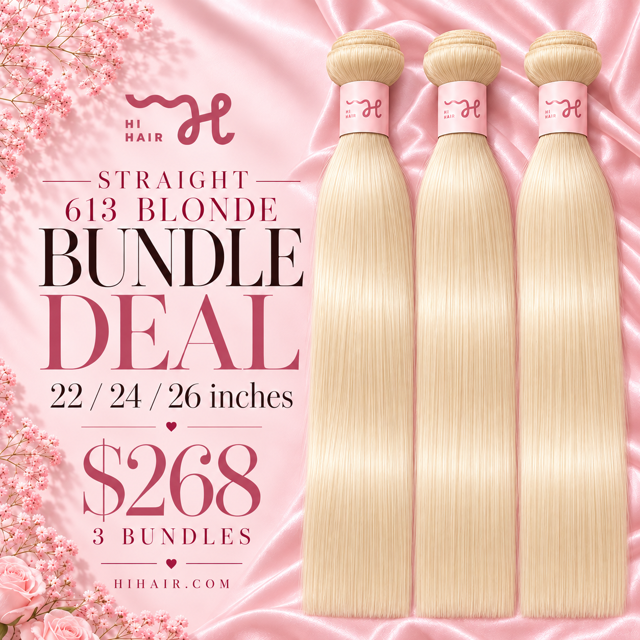 October Bundle Deal - 613 Blonde Straight 22 24 26