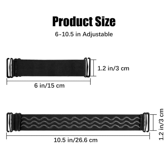 HIHAIR® ADJUSTABLE ELASTIC WIG BAND WITH  NON SLIP SILICON STRIPS FOR WIG INSTALLATIONS