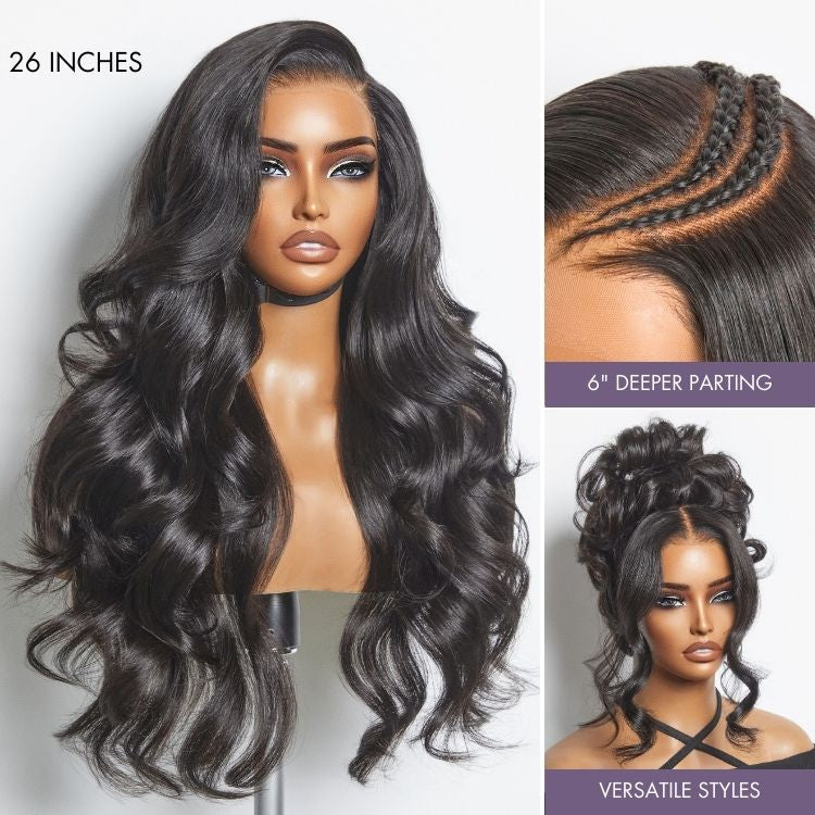 HIHAIR® GLUELESS 7*6 BODY WAVE LACE WIG - 100% HUMAN VIRGIN HAIR
