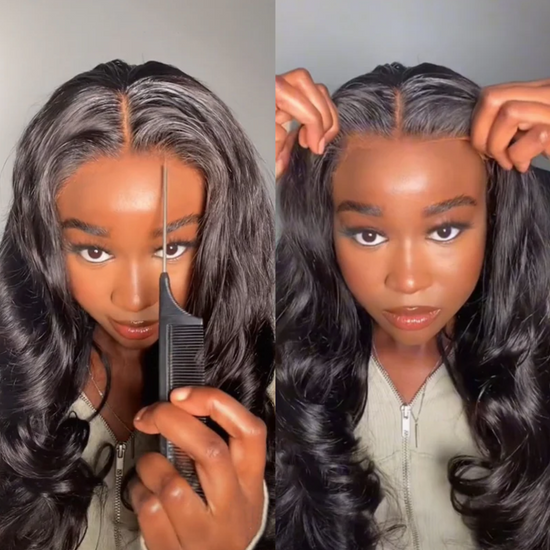 HIHAIR® GLUELESS PRE CUT 6*4 LACE WIG - 100% HUMAN VIRGIN HAIR