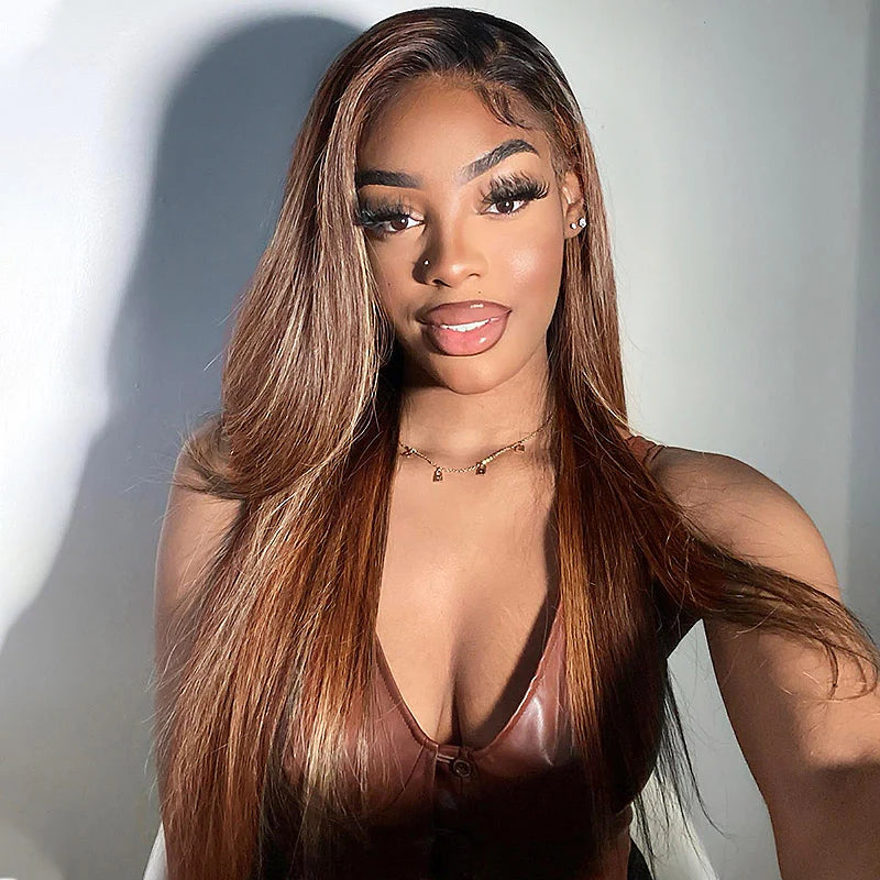 HIHAIR® FB30 BALAYAGE BRAZILIAN STRAIGHT HAIR BUNDLE - 100% HUMAN VIRGIN HAIR