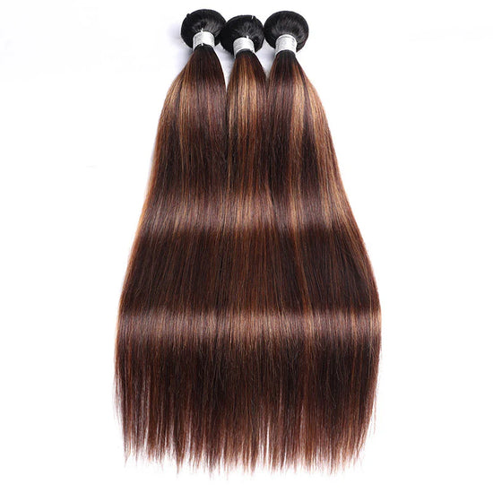 HIHAIR® FB30 BALAYAGE BRAZILIAN STRAIGHT HAIR BUNDLE - 100% HUMAN VIRGIN HAIR