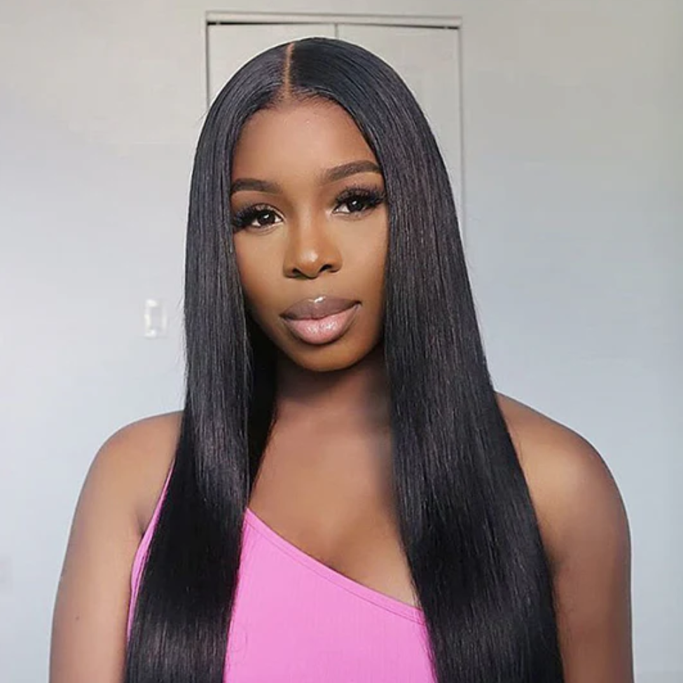 HIHAIR® GLUELESS 7*5 STRAIGHT PREMIUM 180D LACE WIG - 100% HUMAN VIRGIN HAIR