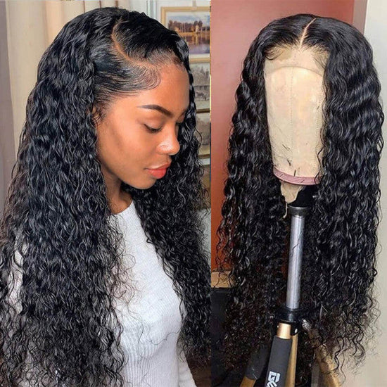 HIHAIR® WATER WAVE LACE FRONTAL WIG - 100% HUMAN VIRGIN HAIR