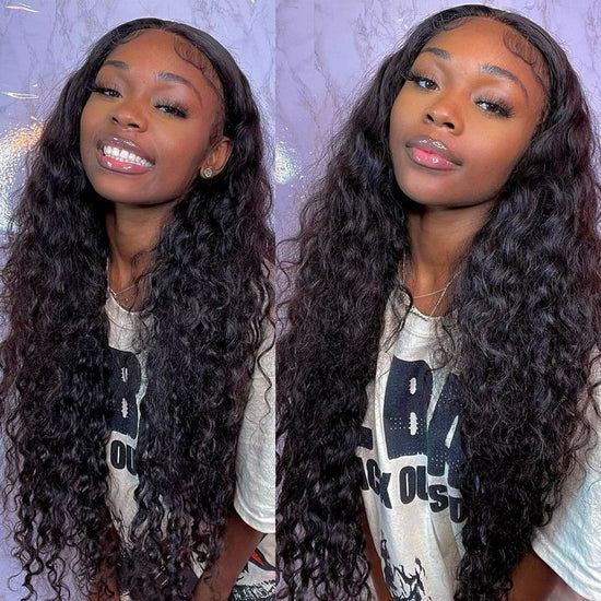 HIHAIR® WATER WAVE LACE FRONTAL WIG - 100% HUMAN VIRGIN HAIR