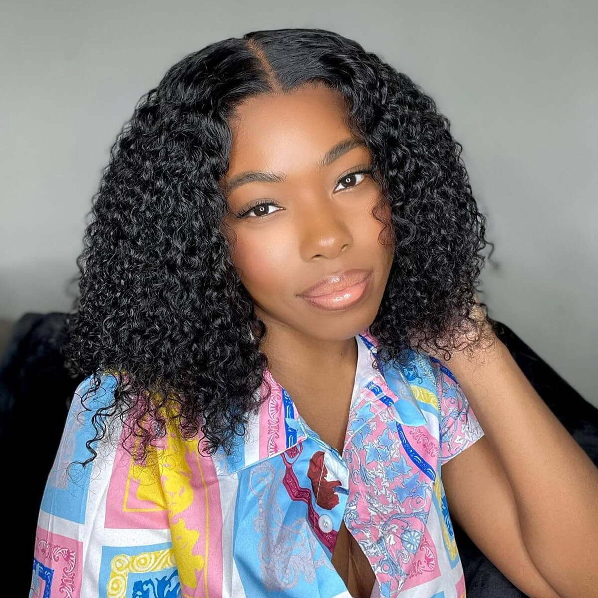 HIHAIR® CURLY BOB WIG 13X6 LACE FRONTAL - 100% HUMAN VIRGIN HAIR