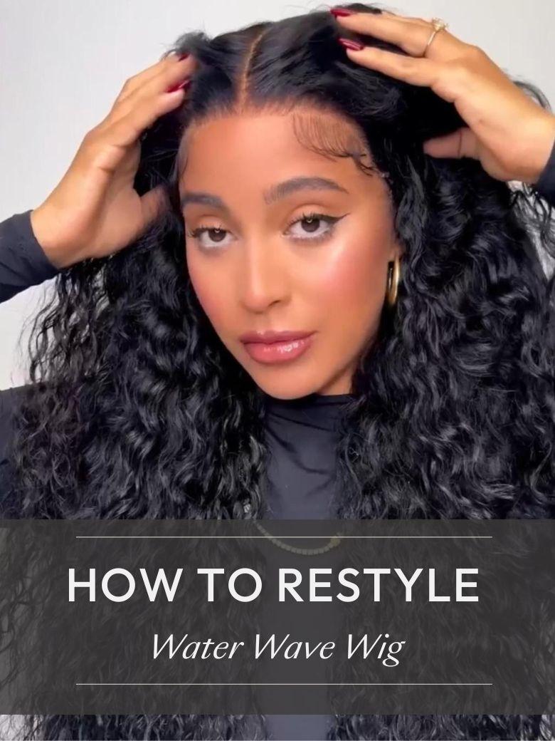 HIHAIR® HD LACE FRONTAL 13*4 WATER WAVE WIG - 100% HUMAN VIRGIN HAIR