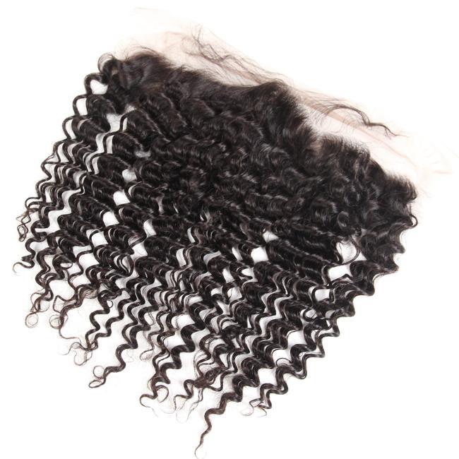 HIHAIR® DEEP WAVE LACE FRONTAL 13*4 - 100% HUMAN VIRGIN HAIR