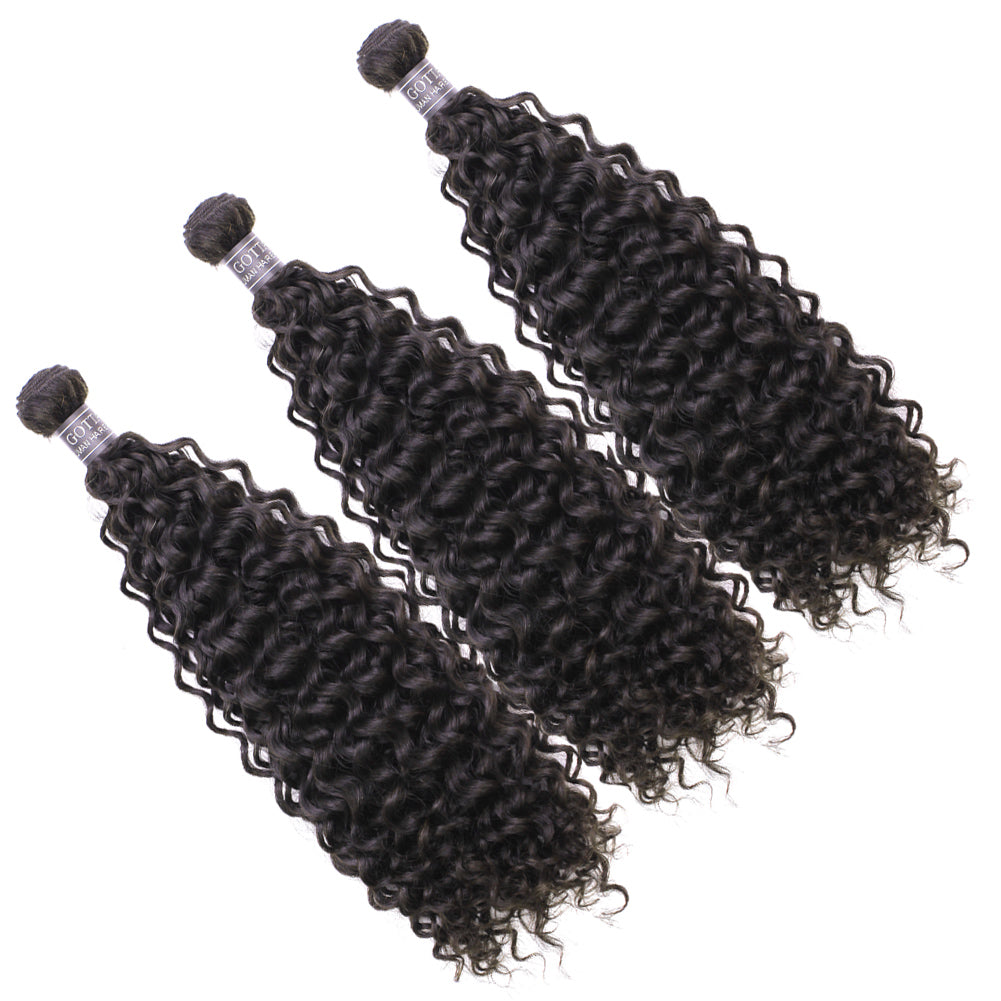 HIHAIR® JERRY CURLY HAIR BUNDLE - 100% HUMAN VIRGIN HAIR