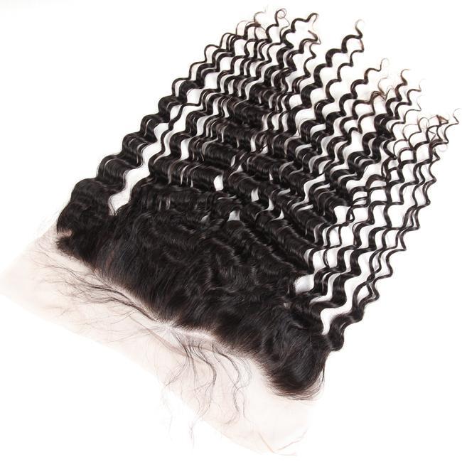 HIHAIR® DEEP WAVE LACE FRONTAL 13*4 - 100% HUMAN VIRGIN HAIR