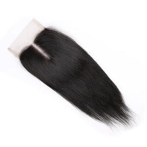 HIHAIR® STRAIGHT LACE CLOSURE 4*4 - 100% HUMAN VIRGIN HAIR