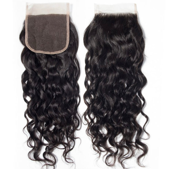 HIHAIR® WATER WAVE LACE CLOSURE 4*4- 100% HUMAN VIRGIN HAIR