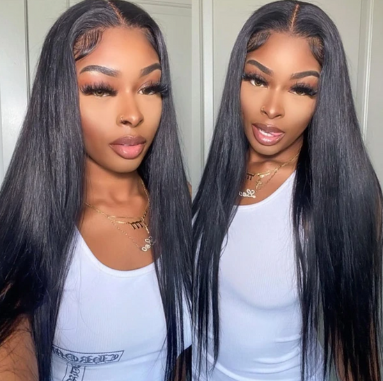 HIHAIR® STRAIGHT LACE FRONTAL WIG - 100% HUMAN VIRGIN HAIR