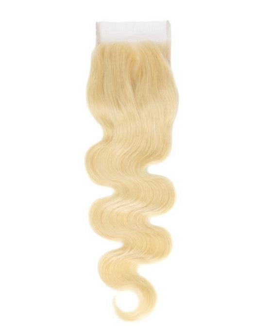 HIHAIR® BLONDE 613 BODY WAVE LACE CLOSURE 4*4 - 100% HUMAN VIRGIN HAIR