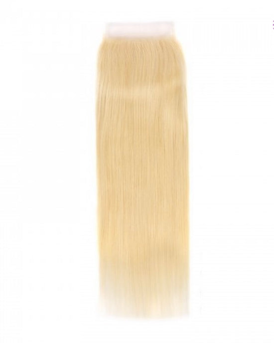 HIHAIR® BLONDE 613 STRAIGHT LACE CLOSURE 4*4 - 100% HUMAN VIRGIN HAIR