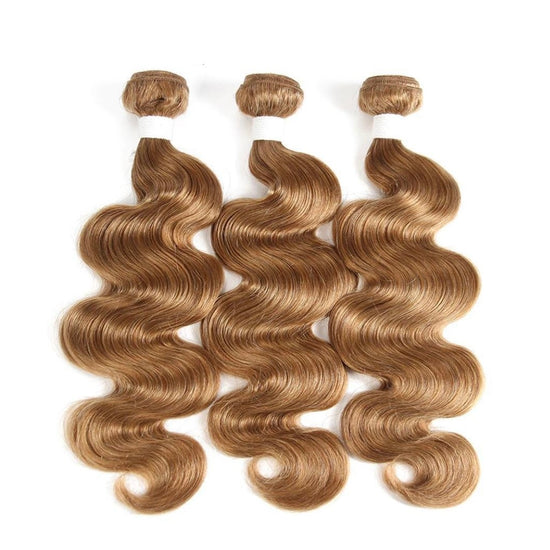 HIHAIR® HONEY BLONDE 27 BODY WAVE HAIR BUNDLE - 100% HUMAN VIRGIN HAIR