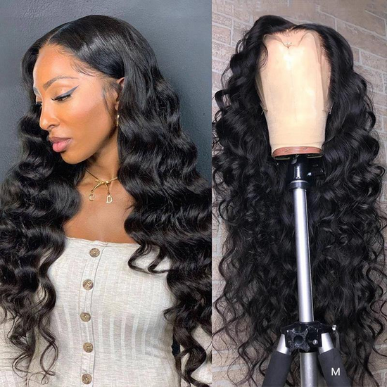 HIHAIR® DEEP WAVE LACE FRONTAL WIG - 100% HUMAN VIRGIN HAIR