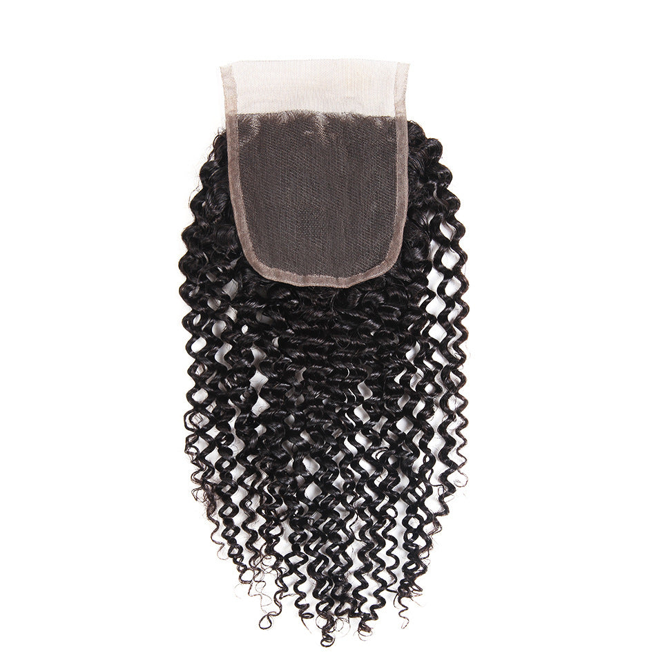 HIHAIR® JERRY CURLY LACE CLOSURE 4*4 - 100% HUMAN VIRGIN HAIR