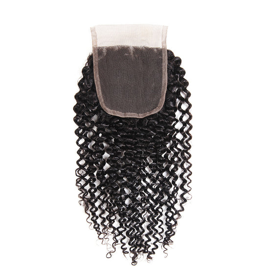 HIHAIR® JERRY CURLY LACE CLOSURE 4*4 - 100% HUMAN VIRGIN HAIR